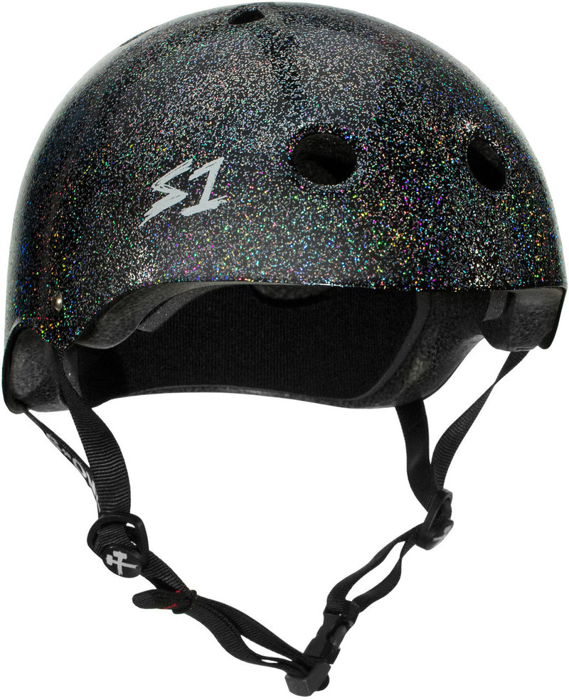 S-One Mega Lifer helmet in black glitter.