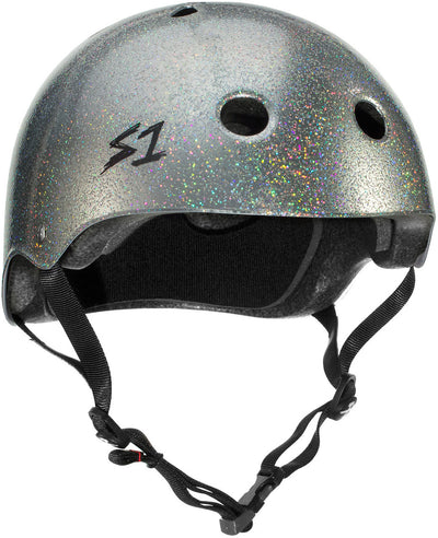 S-One Mega Lifer helmet in silver glitter.