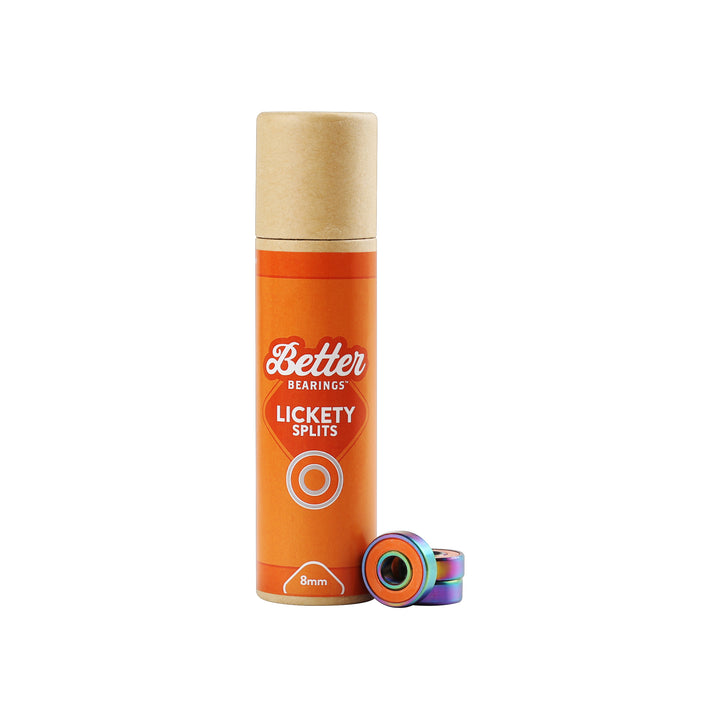 Better Bearings Lickety Splits bearings in Orange.