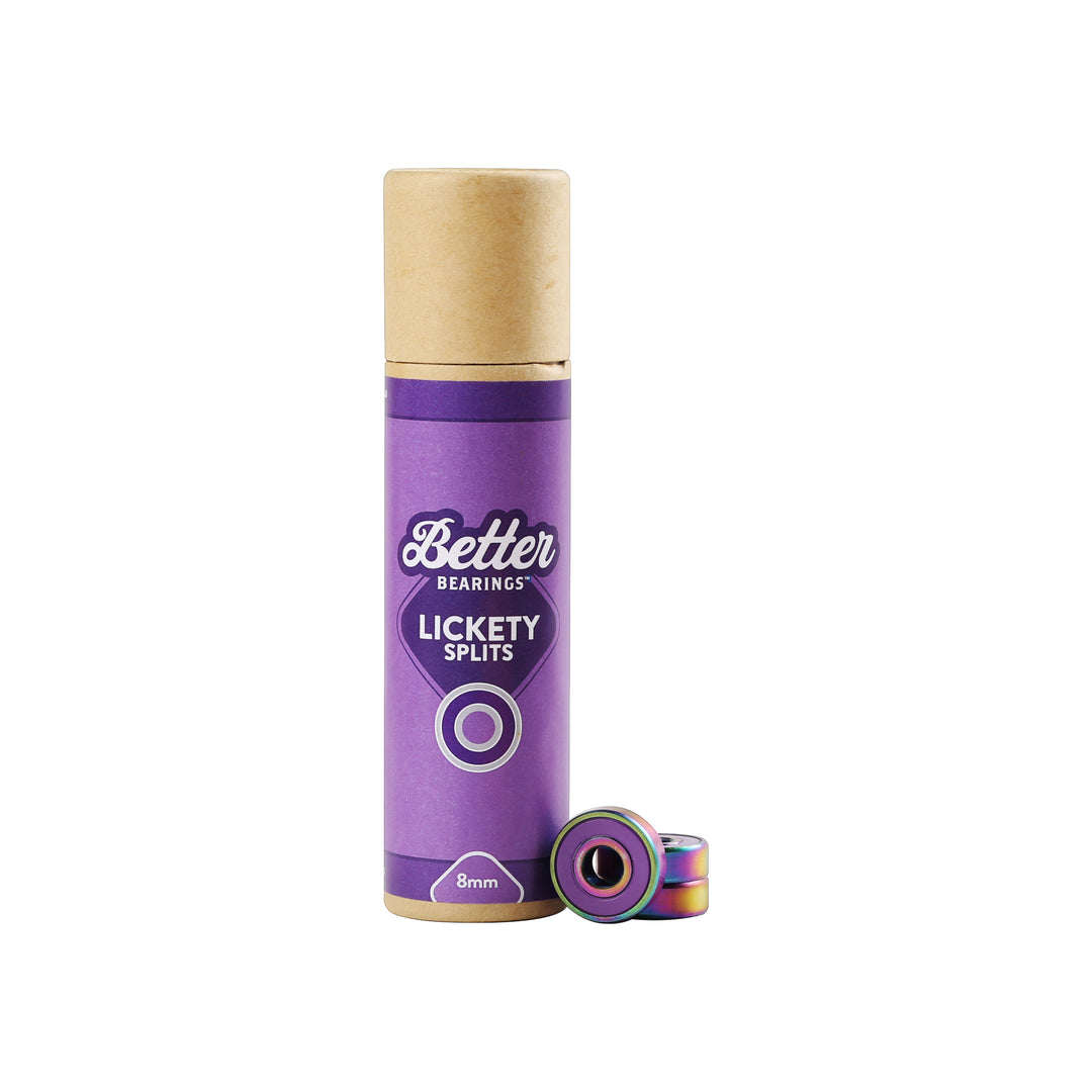 Better Bearings Lickety Splits bearings in Purple.
