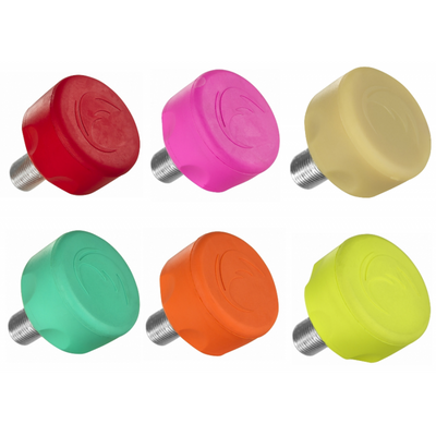 Chaya Cherry Bomb Toe Stops in red, pink, natural, teal, orange and yellow.