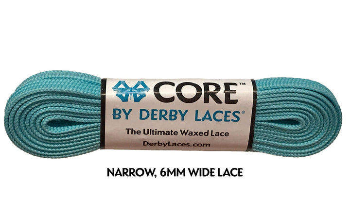 Derby Laces in Aqua Spray.