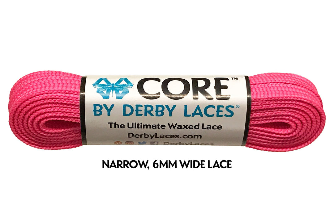 Derby Laces in Hot Pink.