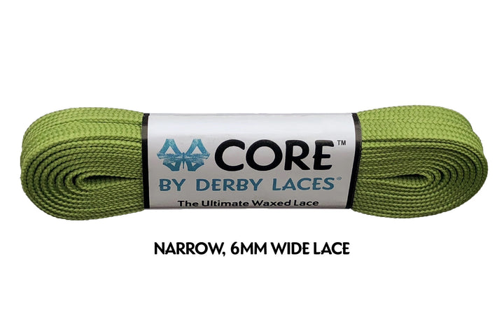 Derby Laces in Olive.