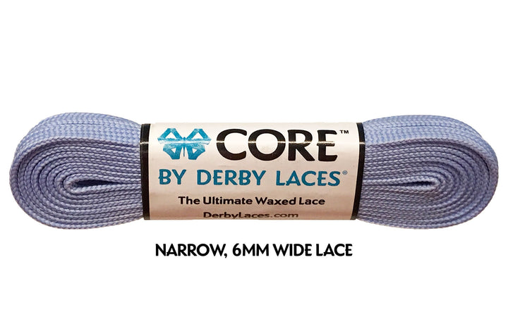 Derby Laces in Periwinkle Purple.