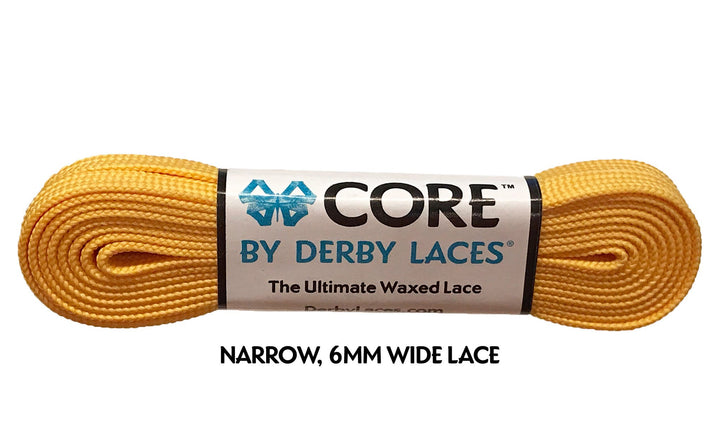 Derby Laces in Sunflower Yellow.