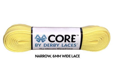 Derby Laces in Lemon Yellow.