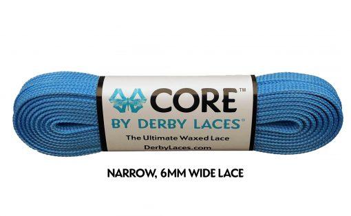 Derby Laces in Pool Blue. 