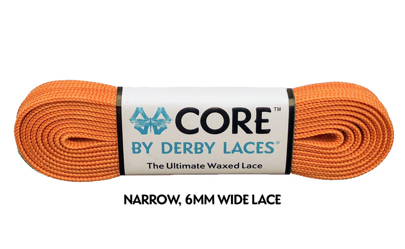 Derby Laces in Carrot Orange.