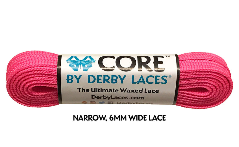 Derby Laces in Hot Pink.