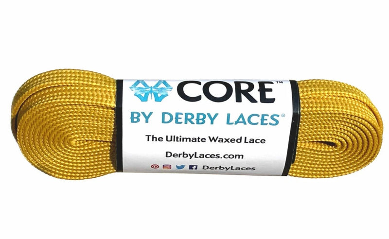 Derby Laces in Mustard Yellow.