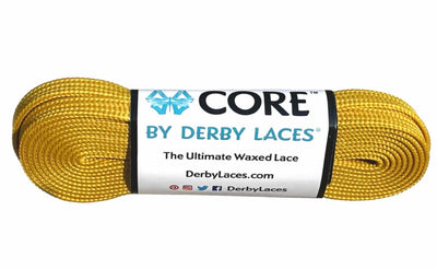 Derby Laces Core in Mustard Yellow.
