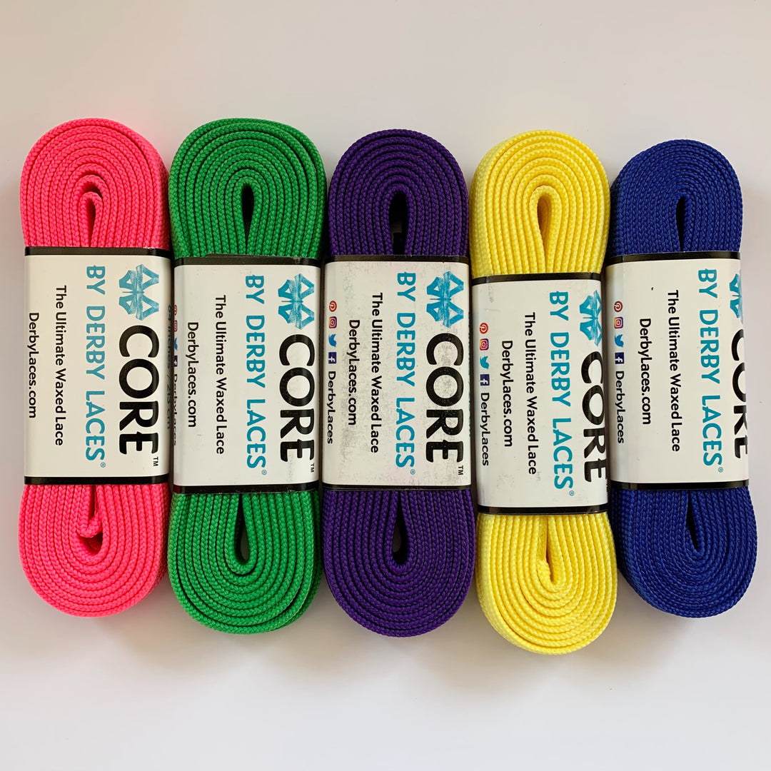 Laces colour examples for RollerFit Special Occasion Gift Box.