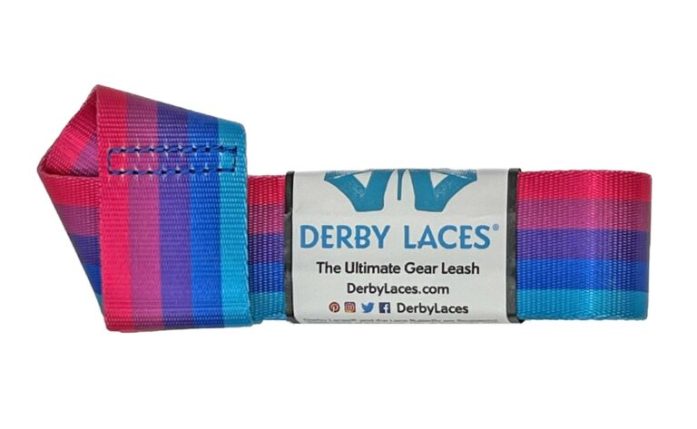 Derby Laces Skate Leashes in Arctic Sunset.