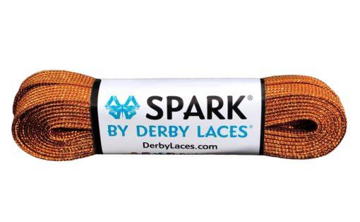 Derby Laces Spark roller skate laces in Dark Copper.