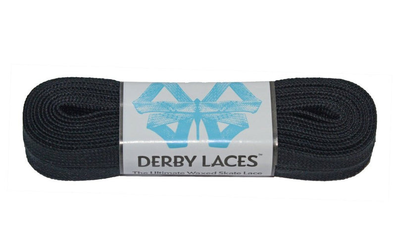 Derby Laces Spark roller skate laces in Black.