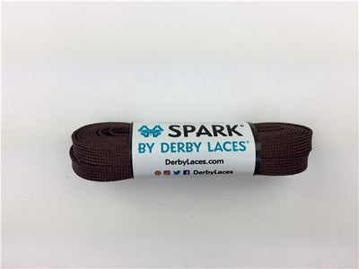 Derby Laces Spark roller skate laces in Brown.