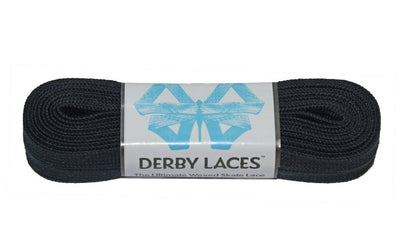 Derby Laces Spark roller skate laces in Black.