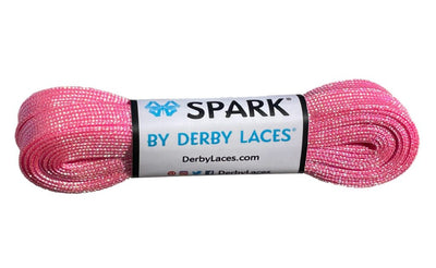 Derby Laces Spark roller skate laces in Pink Cotton Candy.