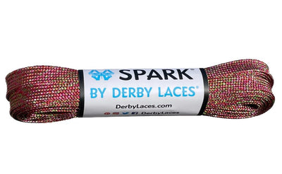 Derby Laces Spark roller skate laces in Sour Cherry.
