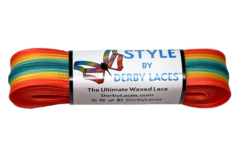 Derby Laces Style roller skate laces in Savanna Sunset.