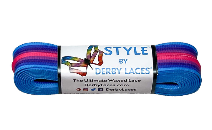 Derby Laces Style roller skate laces in Arctic Sunset.
