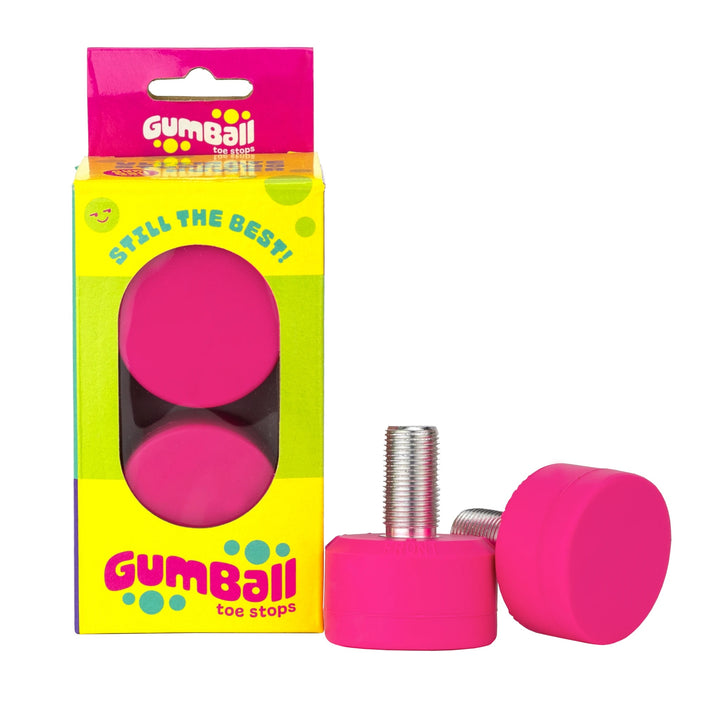Gumball Toe Stops in Cherry.