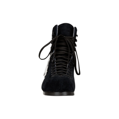 Moxi Lolly roller skate boot in Black with signature Moxi "M" cutout and lining.