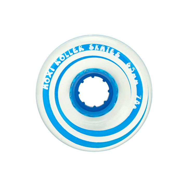 Moxi Roller Skates Gummy wheels in True Blue.