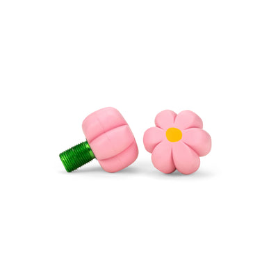 Moxi Roller Skates Brake Petal flower shaped toe stop in Pink Carnation.