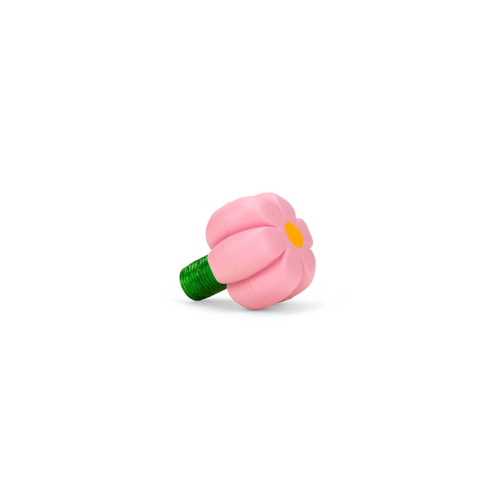 Moxi Roller Skates Brake Petal flower shaped toe stop in Pink Carnation.