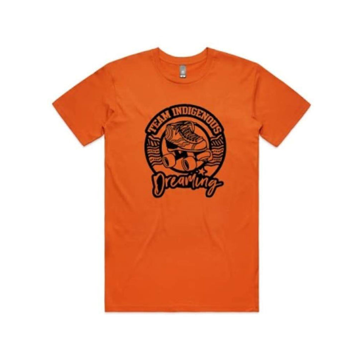 Team Indigenous Dreaming - Roller Derby Tee - Orange