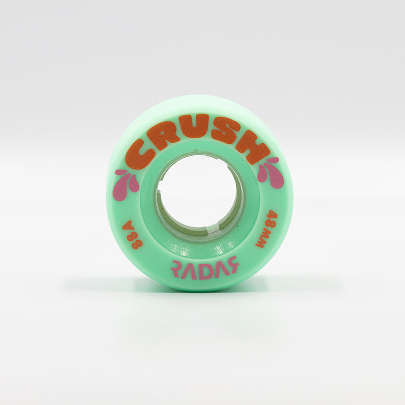 Radar Crush wheel in Seafoam green.