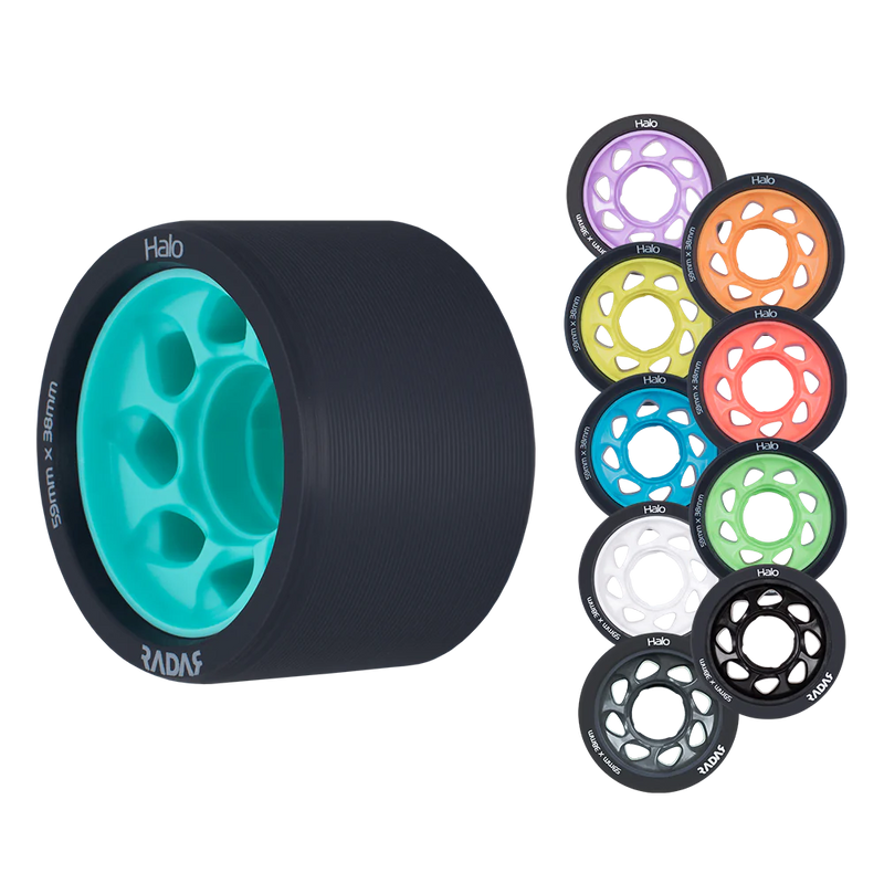 Radar Halo wheels in 10 colours/hardnesses.