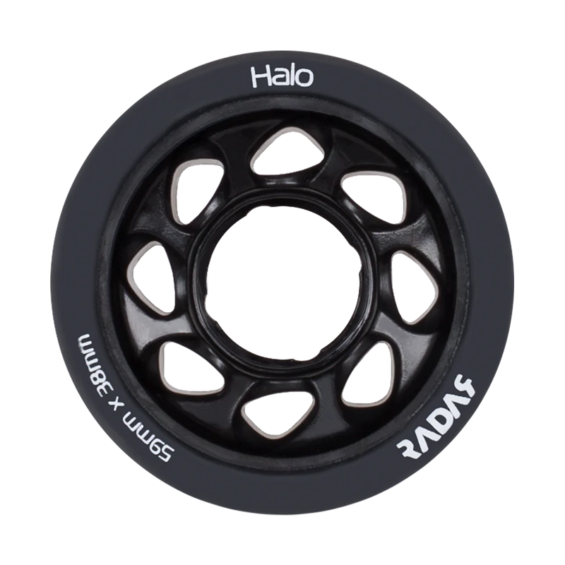 Radar Halo wheels in black.