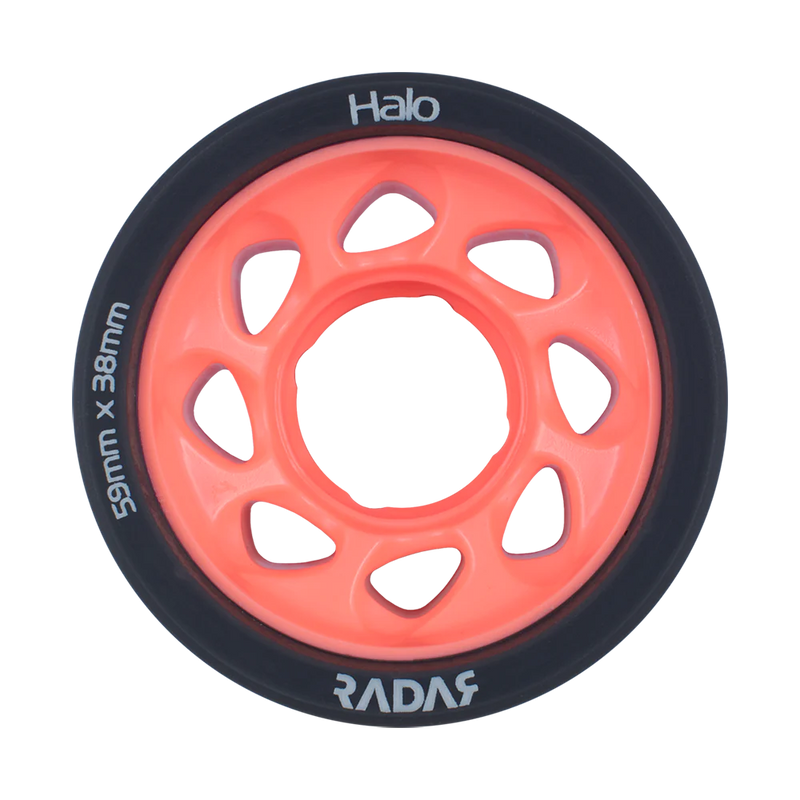 Radar Halo wheels in pink.