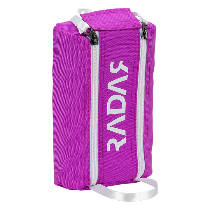 Radar Wheel Bag in purple.