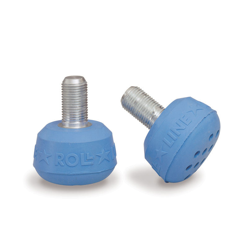 Roll-Line Professional toe stops in blue.