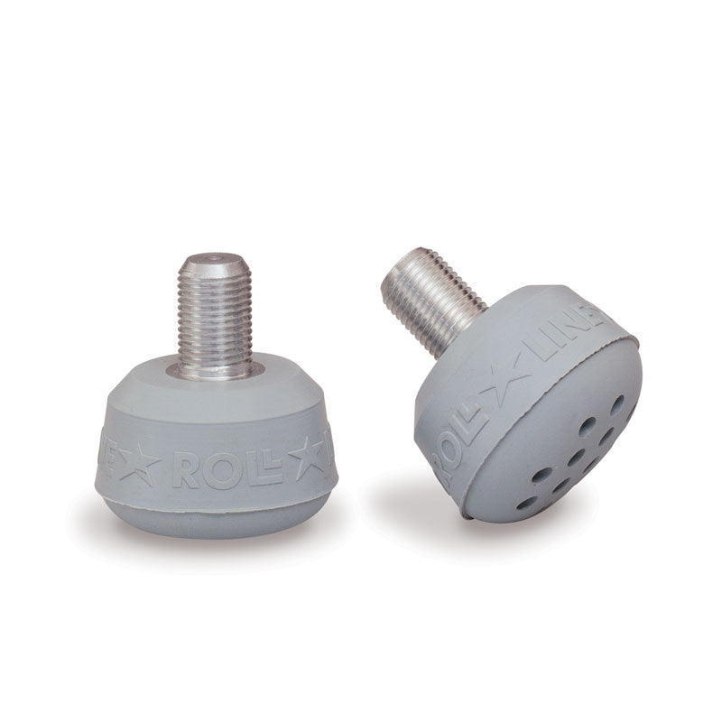 Roll-Line standard toe stops in grey. 