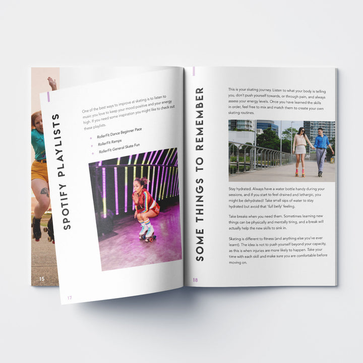 RollerFit Learn to Skate Beginner Plus Program pdf booklet.