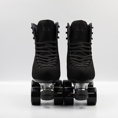 Chuffed Skates Wanderer roller skates in Vegan Black.
