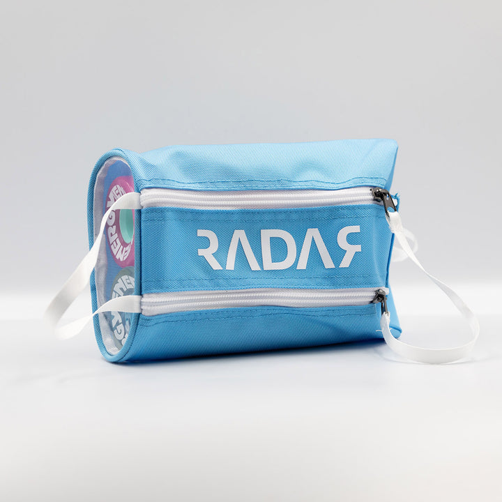 Radar Wheel Bag in blue.
