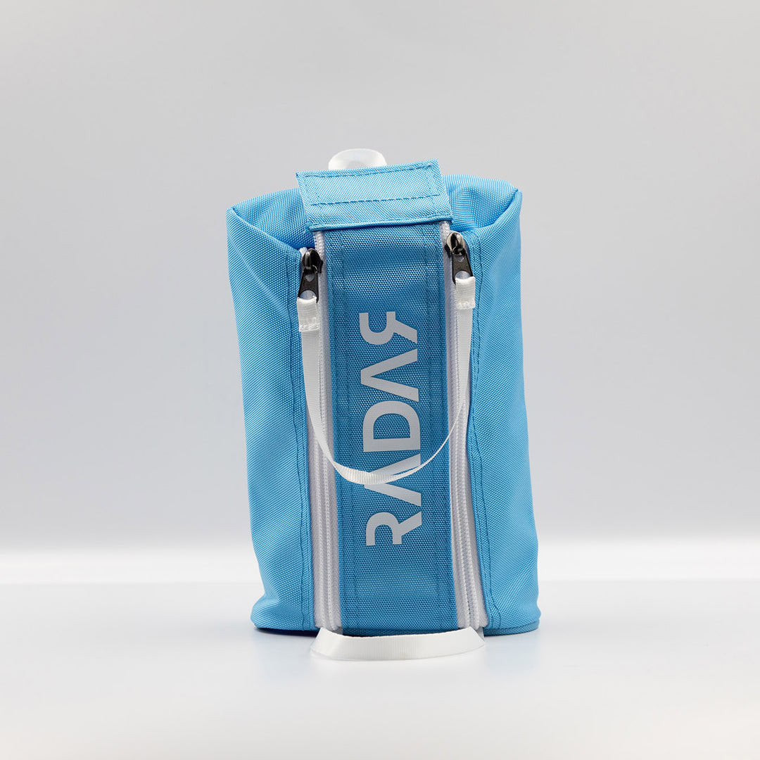 Radar Wheel Bag in blue.