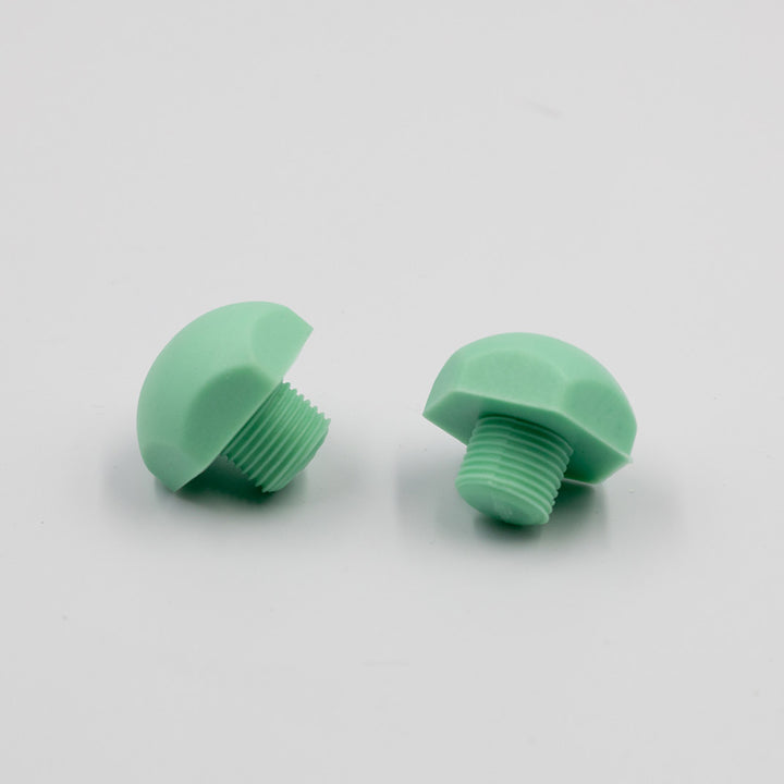 RollerFit toe jam plug in seafoam green.