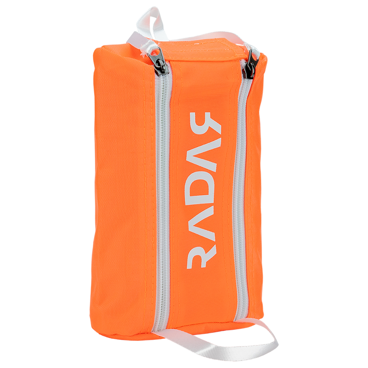Radar Wheel Bag in orange.