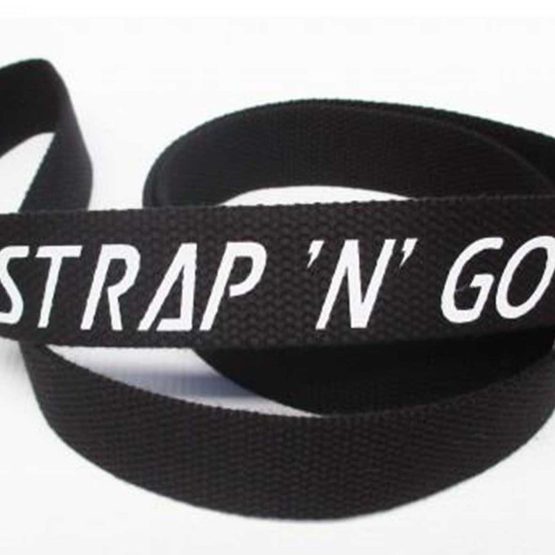 Strap N Go roller skate leash in black.