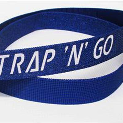 Strap N Go roller skate leash in dark blue glitter.