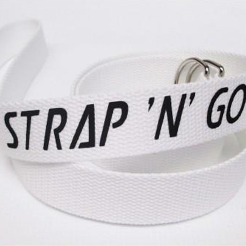 Strap N Go roller skate leash in white.