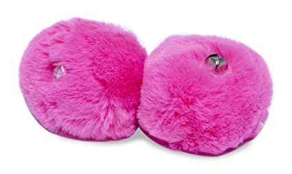 Sure-Grip pom poms in dark pink.