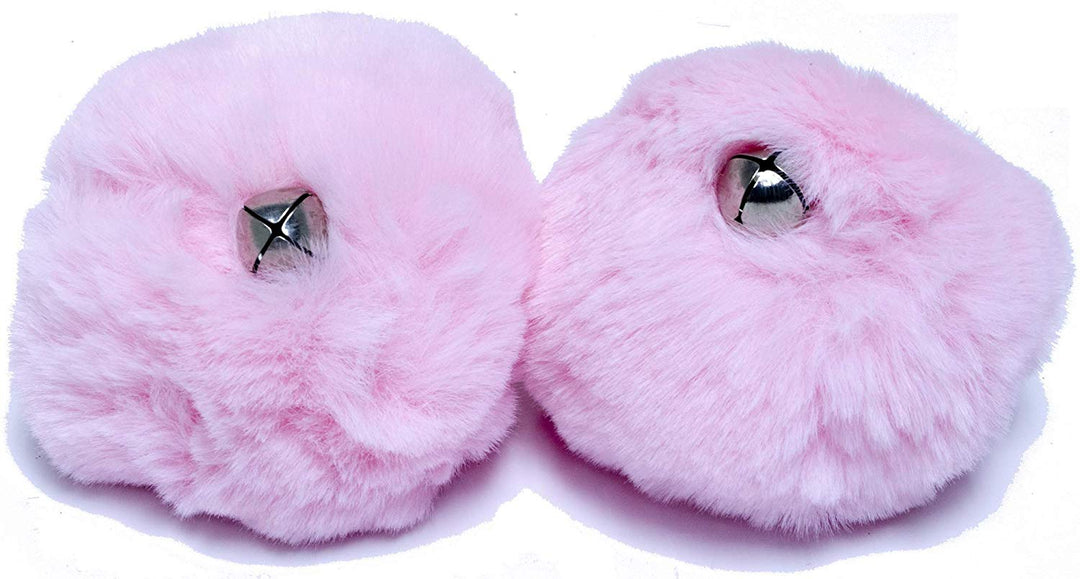 Sure-Grip pom poms in light pink.